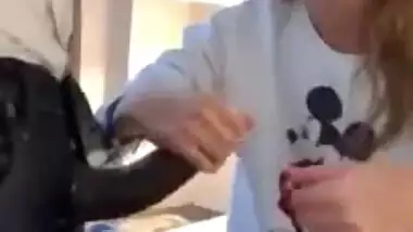 XXX Vacation in India! Hot blonde slut and two big cocks! White & Black