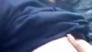 Such cool boobies of Desi girl with dark nipples must be shown off
