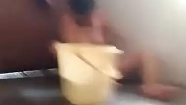 Fellow films how naked Desi woman nicely washes XXX body in bathroom
