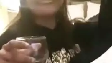 Desi cute XXX girl shows her boobs in video call after sex in a hotel