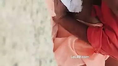 Telugu wife outdoor fucking with husband friend