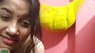 Beautiful Bengali boudi removing blouse and boobs show