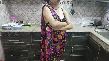 Indian Desi Bhabhi was taken to the field and made into a mare and fucked in kitchen