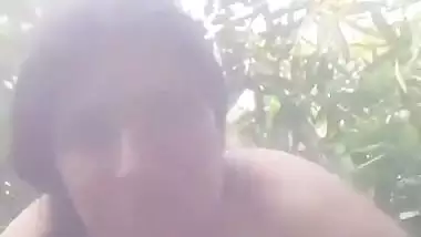 Big boob lady enjoys desi outdoor sex with a gardener