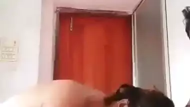 Chubby GF dominates and rides her lover in sex MMS