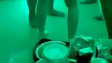 Nude dance of the crazy couples in the foursome