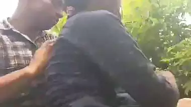 Slim tribal village girl fucking outdoor with lover