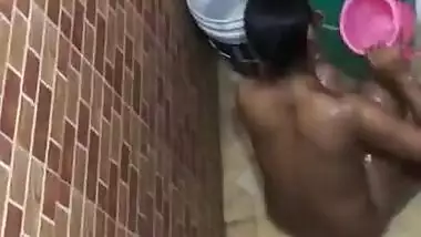 Desi Girl Bathing 2 clips Record By Part 1