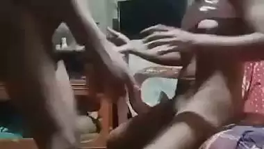 Desi pervert bangs his stepsister in village sex