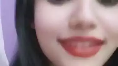 Hot Babe Making Video for BF But Suddenly her Brother Come in Room