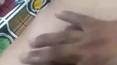 Indian girl tries to sleep but man comes to film her pinky flower