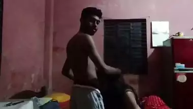 Girlfriend boob press hard and romantic foreplay