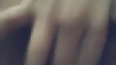 Beautiful Indian Cute Collage Girl Showing Boobs And Pussy & Fingering For Bf With Talk