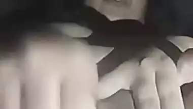 Big brinjal piercing pussy of horny desi girlfriend