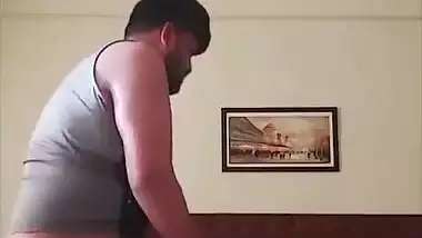 Slim Mumbai girl in doggy fucking with boyfriend