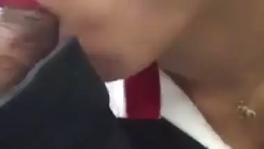An Air hostess gives a blowjob to the pilot in an Indian xxx