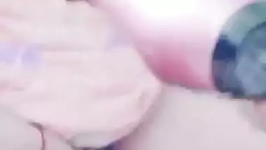 Hot Desi Aunty Fingering and horny masturbating in hairy pussy closeup showing indian village sex video