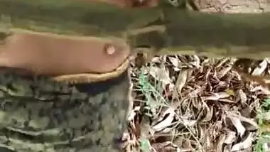 Big ass bhabhi fucking outdoor by her nephew hard in doggy style