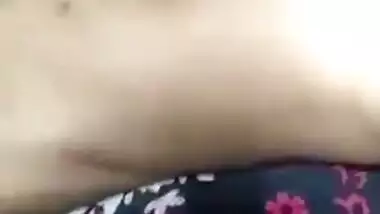 Young Desi model exposes boobies and hair on pubis in solo sex show