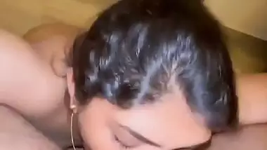 Hot Kerala babe gives an Indian blowjob to her lover