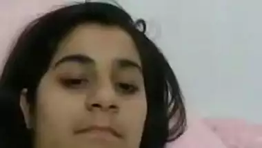 There's busty Desi love on the other side of screen flashing XXX boobs
