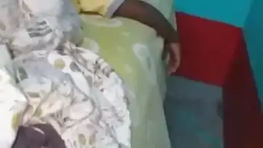 Desi bhabhi with big natural boobs spreads legs for man's XXX dong