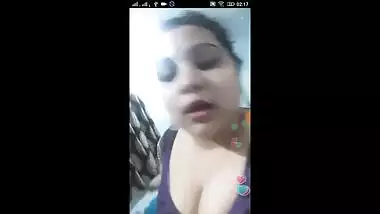 Curvy Busty Big Boobs Bhabi, Strips saree and show her melons ,Then show tummy slutty