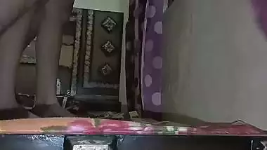 Fucking Hard Hot Wife in Standing Doggy Style and Cum on Her Ass