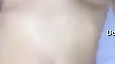 XXX model of Indian origin teases men gently massaging boobs