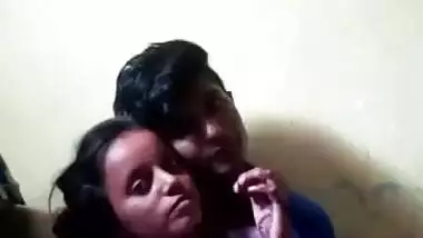 Voluptuous Desi female looks in sex camera while man touches her XXX jugs