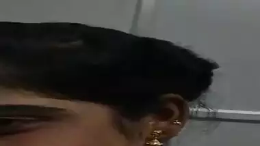 Desi woman exposes XXX boobs that she hides under fabric more than often