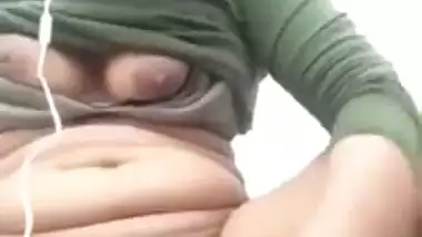 Married Bangla girl using cucumber during video call