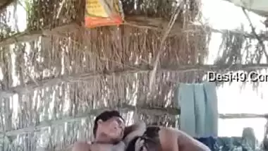 Cheating Indian wife outdoor sex with young office lover