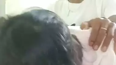 Local sex video of an 18-year-old girl fucking with BF