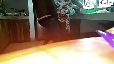 Horny man comes to Indian wife and satisfies XXX needs in the kitchen