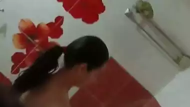 Big boobs sister bathing caught on cam by brother