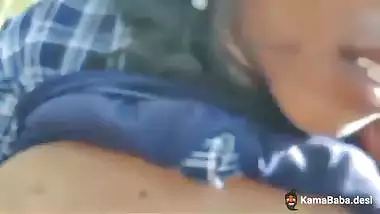 Desi outdoor sex of an unmarried couple from the jungle