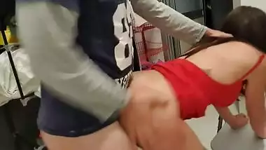 PervStepMom - wears Red dress like a pornostar - Pablo have sex - rough fuck