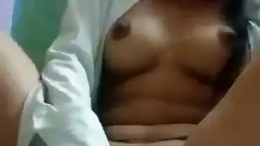 Masturbating with bottle by horny Indian girlfriend