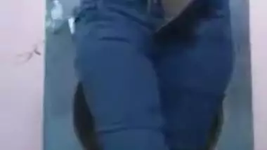 Legal age teenager unshaved love tunnel gal stripping exposed MMS movie scene for her lover