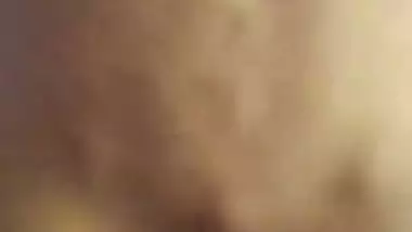 Girl in the reverse cowgirl position in the Tamil sex video