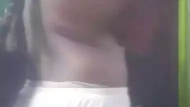 College girl stripping and showing big boobs viral MMS