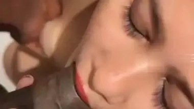 Thick dick blowjob by horny Indian sex girl