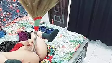 Xxx Desi Maid Multiple Orgasm While Masturbating And Fisting With Broom (phool Jhadu) Loud Moaning