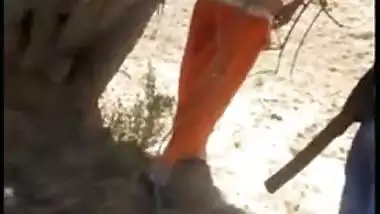 Husband caught cheating wife she fuck with lover outdoor, scandal Desi mms