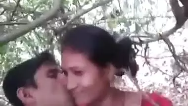 Desi Bhabhi in red sari takes Devar 's XXX boner in hand and jerks off