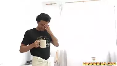 Indian Man swallows MILF maid's piss from her pussy and then fucks her ass