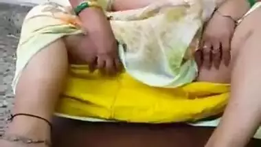 Fat Indian mature flashes porn pussy showing hubby she is ready for sex