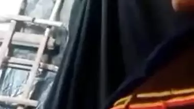 Sharp boobs show cute girlfriend on video call