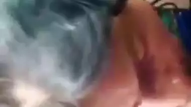 Cheating wife sucking cock in car outdoor